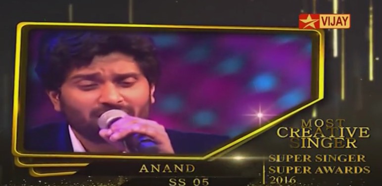 Super Singer, Super Singer Awards, Super Singer 5, Super Singer 5 Award Winners, Super Singer 2016 Awards, Anand Aravindakshan 