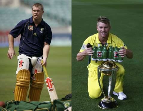 cricketers then now photos