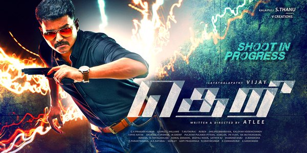 theri first look, theri poster, vijay theri movie